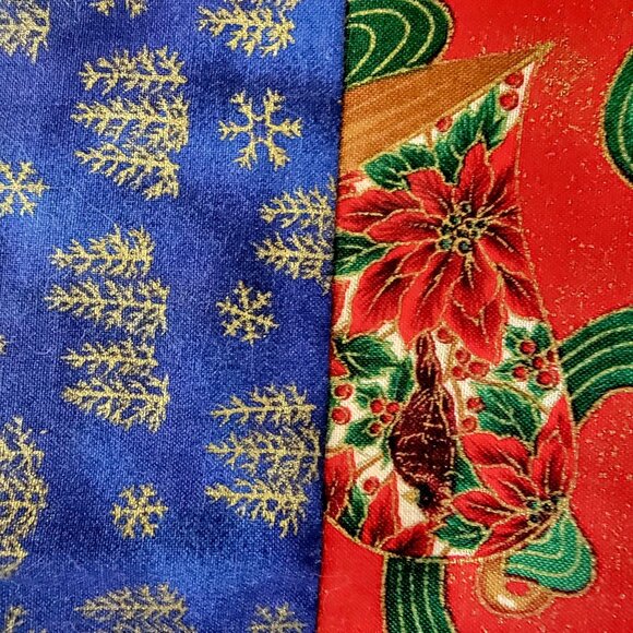 Festive vintage 80s 90s habdmade Christmas Table Runner With Santa & Angel Bell - Picture 7 of 13